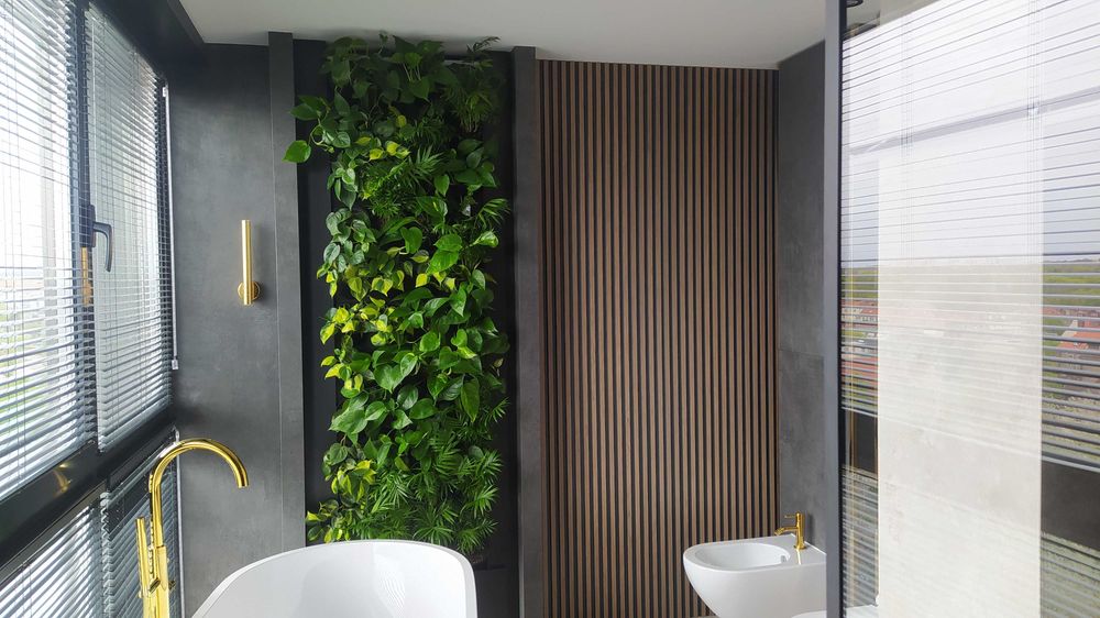 ZIELONA ŚCIANA ogród wertykalny DONICE PIXEL GARDEN żywe rośliny
