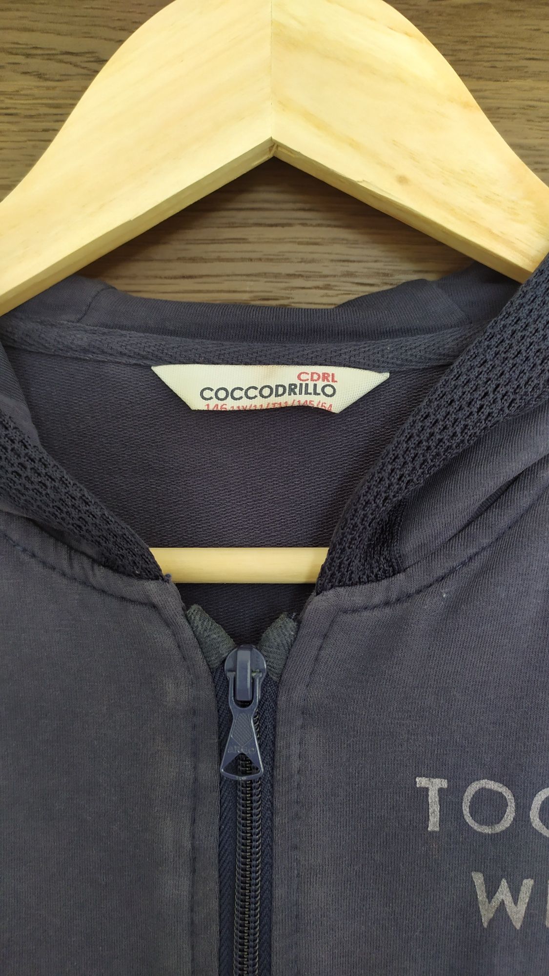 Bluza rozsuwana z kapturem Coccodrllo rozmiar 146 dla dziewczynki