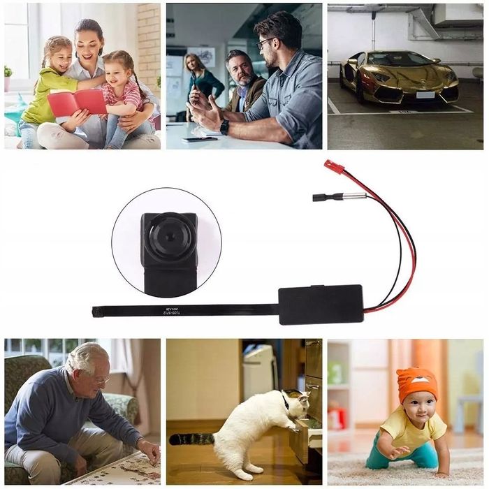 Mini Kamera Szpiegowska IR FULL HD Ukryta Detekcja Moduł Wifi