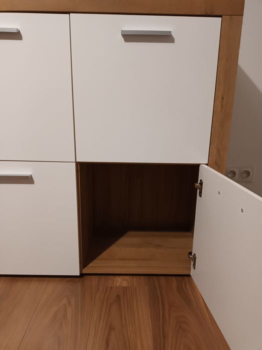 Meble młodzieżowe 2 szfki + komoda Black Red White