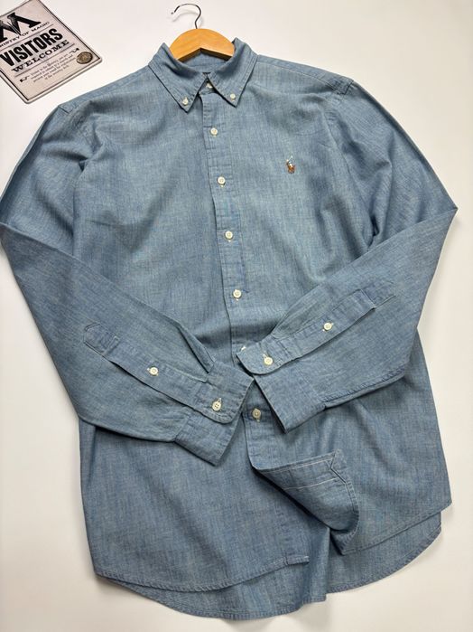 Рубашка Polo Ralph Lauren Custom Fit Denim Shirt оригинал size M