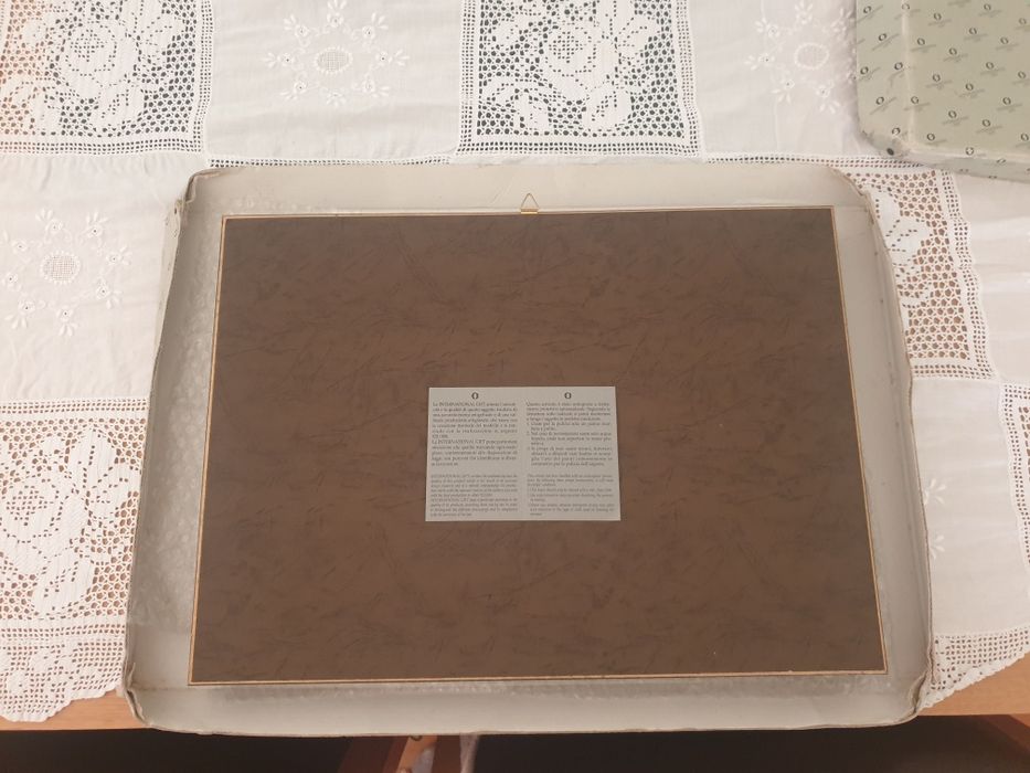 Quadro Última Ceia em prata bilaminada