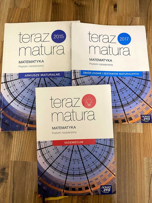 3 KSIĄŻKI Teraz Matura Matematyka rozszerzony vademecum +zbiór+arkusze