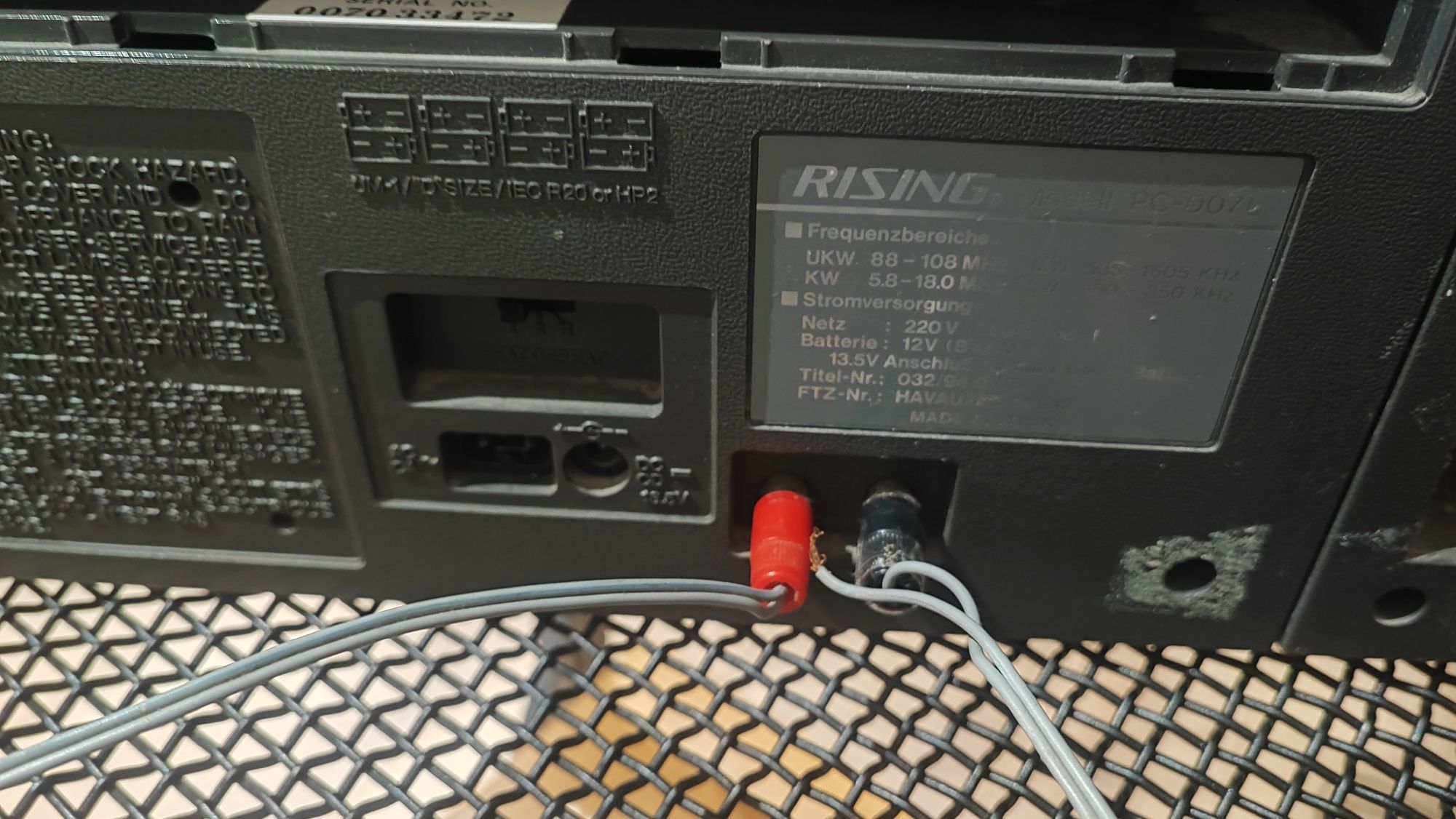 Radiomagnetofon Riesing PC007L