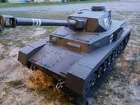 Grill ogrodowy w kształcie czolgu, panzer 4,