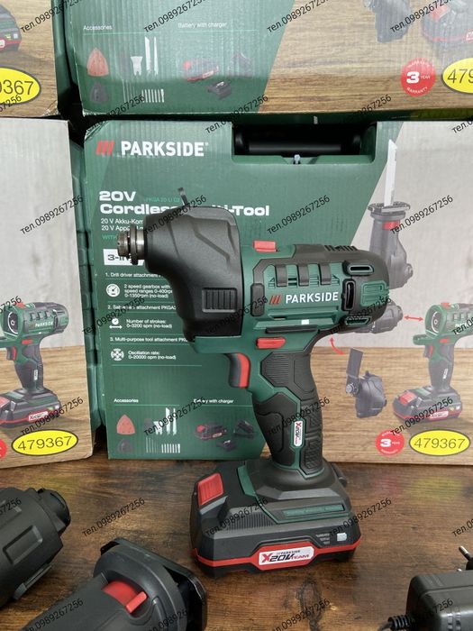 Акумуляторний шуруповерт, мультитул, 4 в 1 Parkside Німеччина