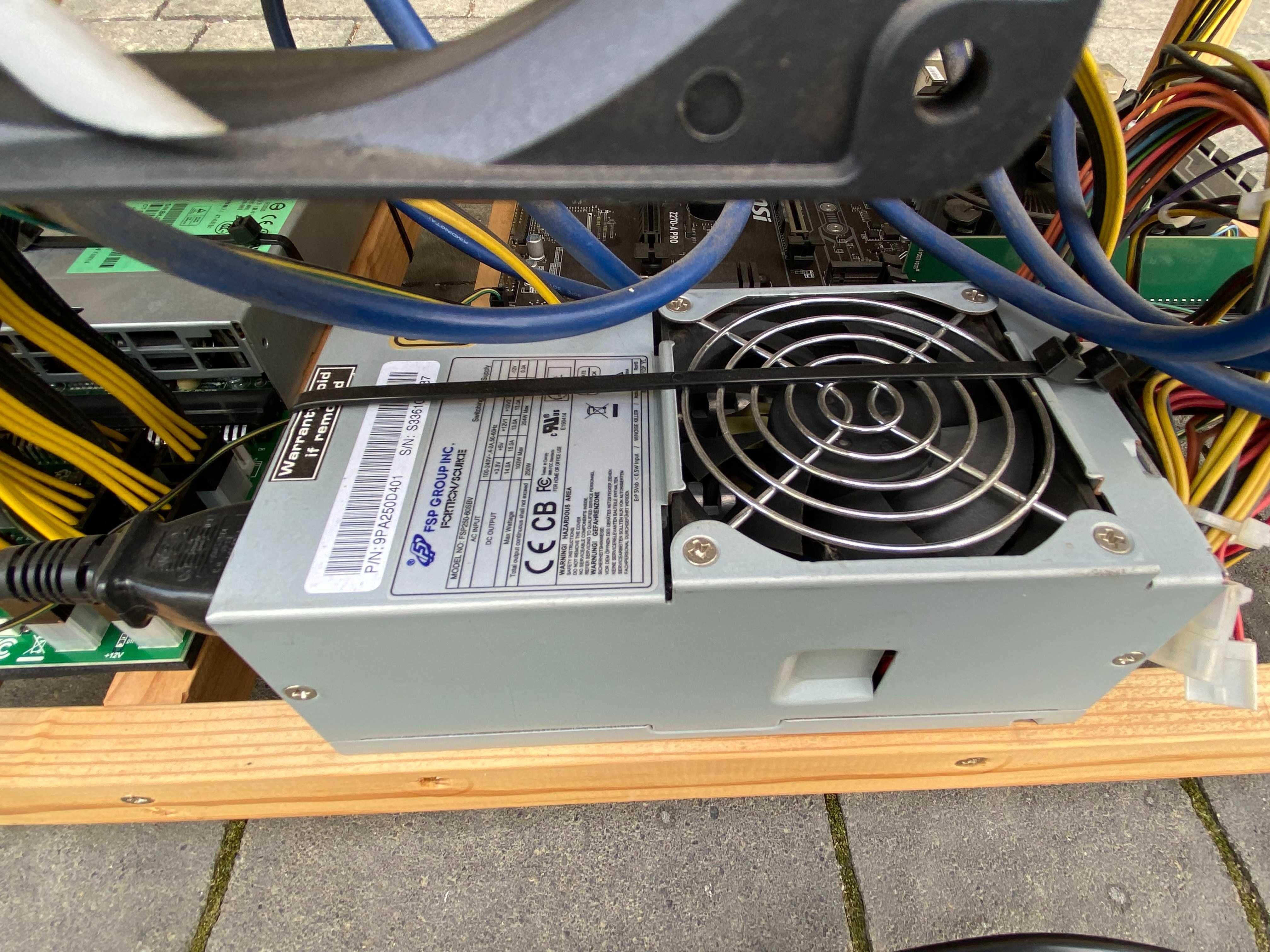 Koparka Kryptowalut 6x Radeon  RX470 Sapphire
