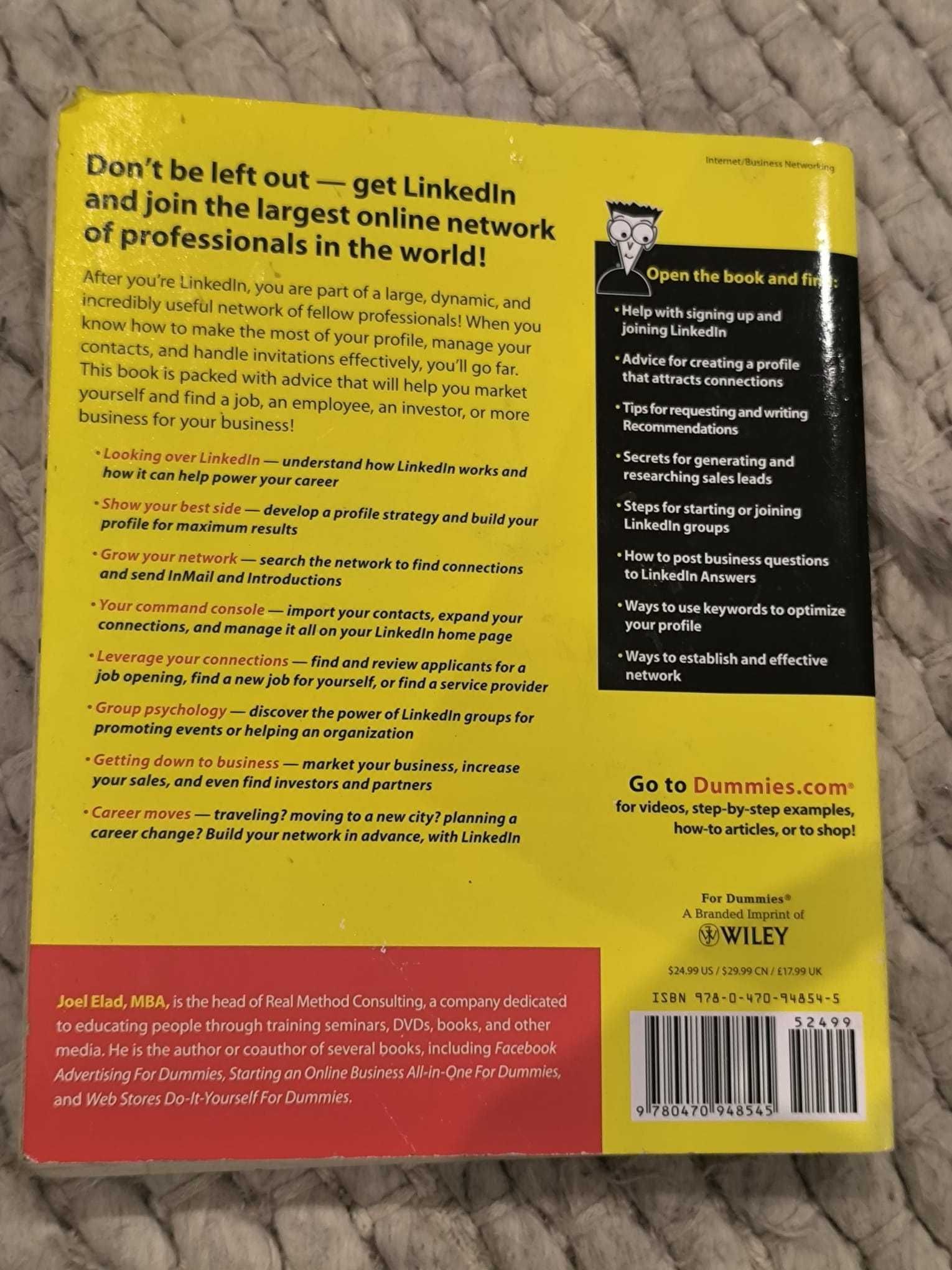 Livro "LinkedIn For Dummies" de Joel Elad