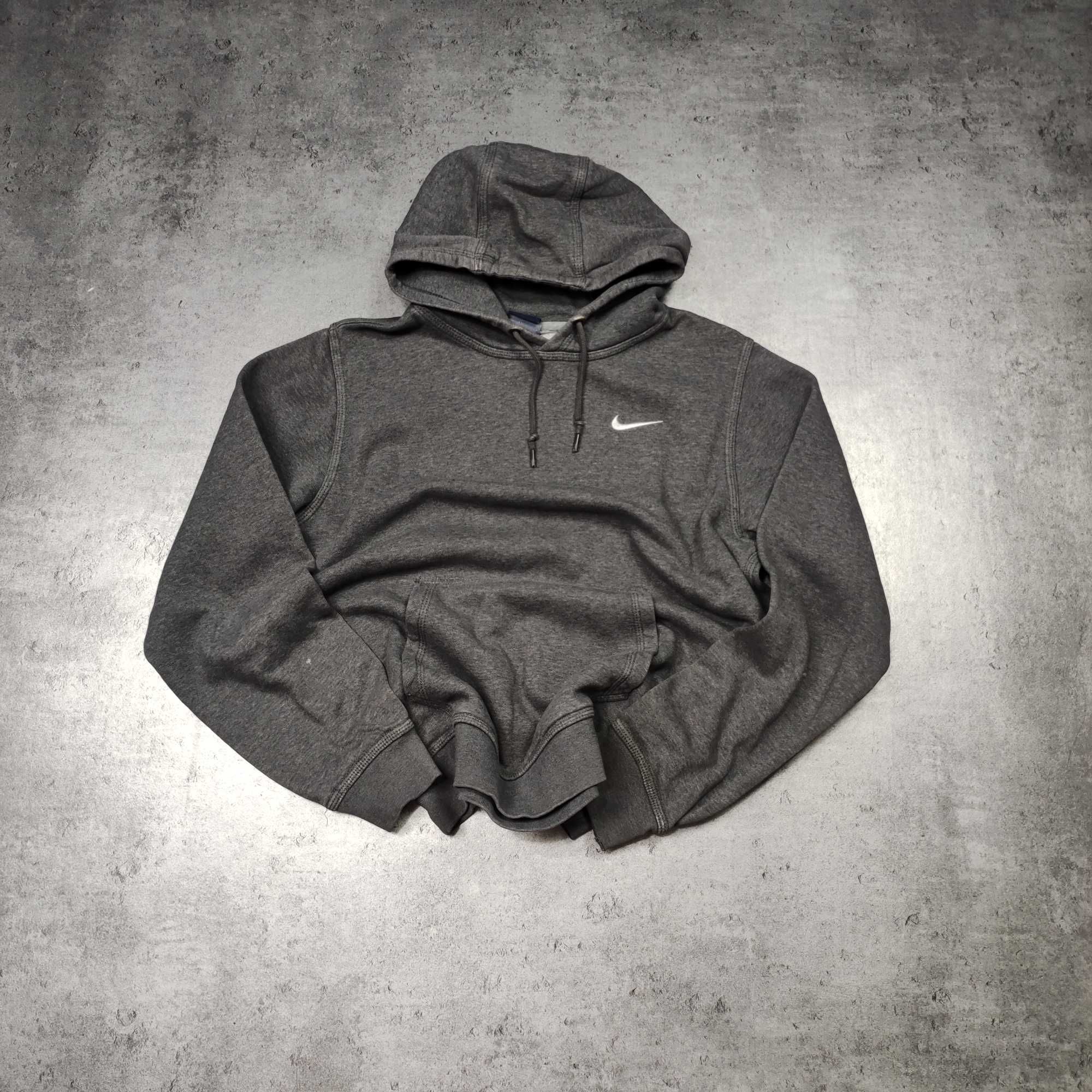 MĘSKA Bluza Sportowa Nike Bawełna Dresowa Hoodie z Kapturem Haft Logo