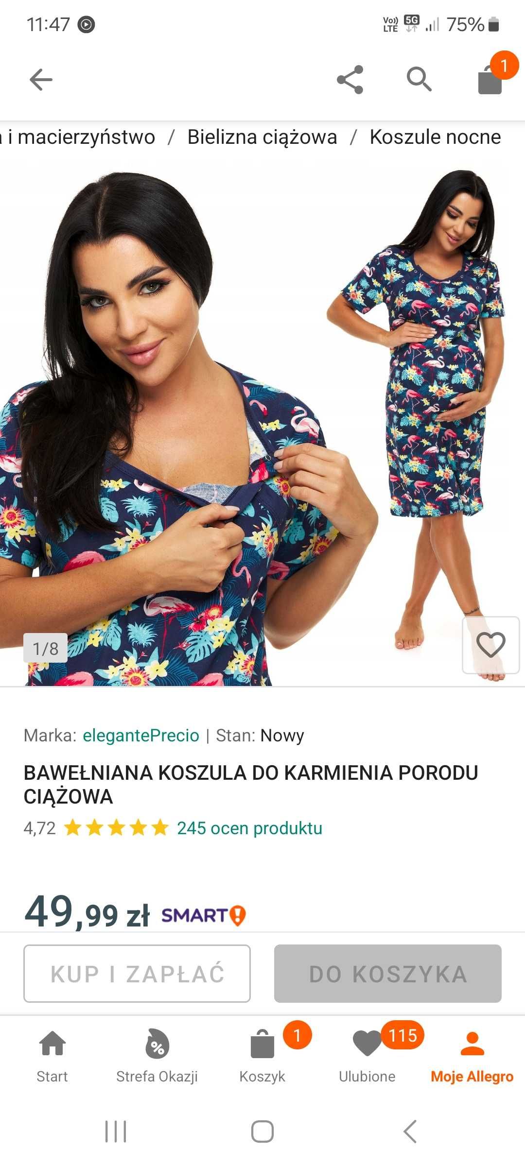 Koszule do karmienia- 2 sztuki