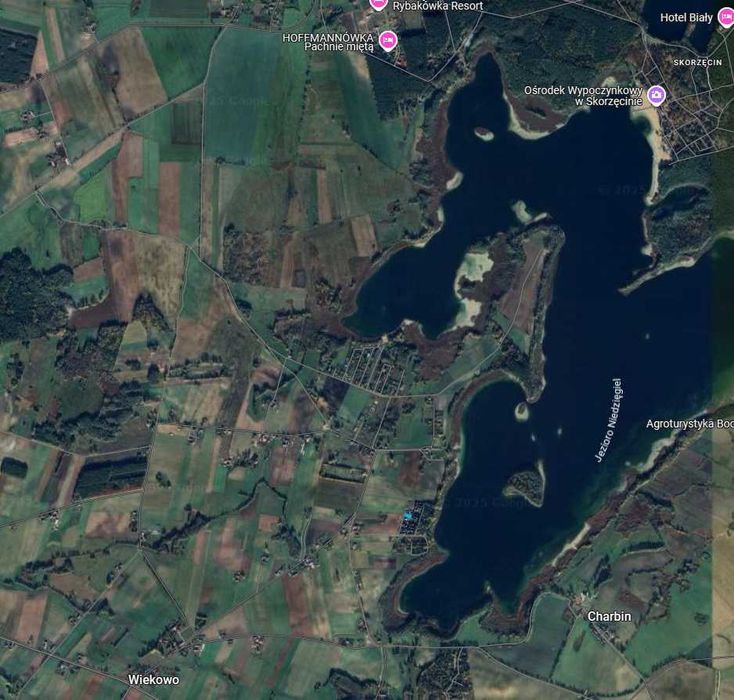 Działka letniskowa 1200m2, jezioro, cisza, spokój, Wiekowo