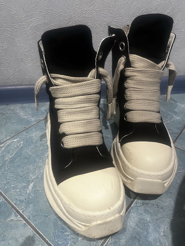 Rick owens jumbo laces abstract