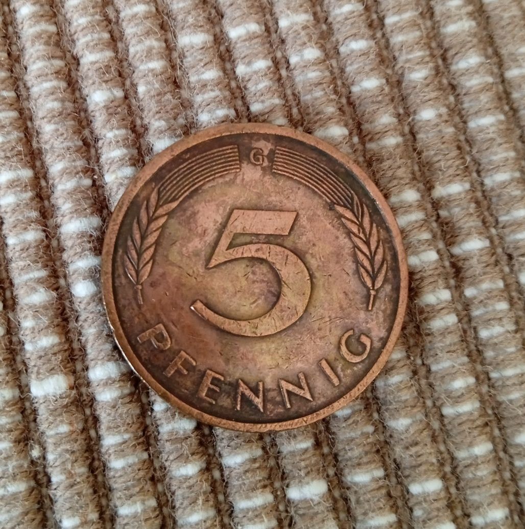 5 pfennig 1982 rok