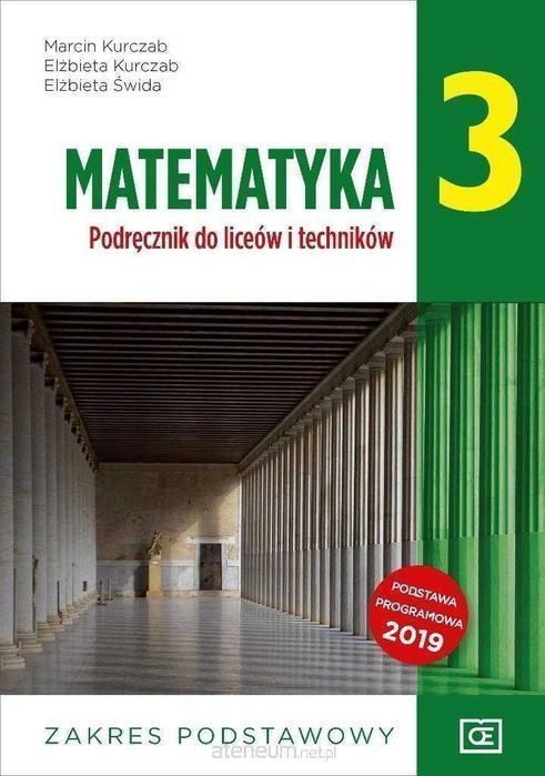 Matematyka 3 Podręcznik zakres Podstawowy PAZDRO