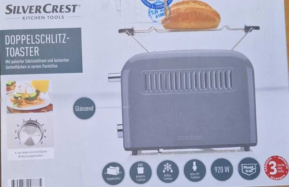 Toster SilverCrest 920 srebrnyszary 920 W