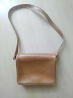 Torebka skórzana camel vintage mała
