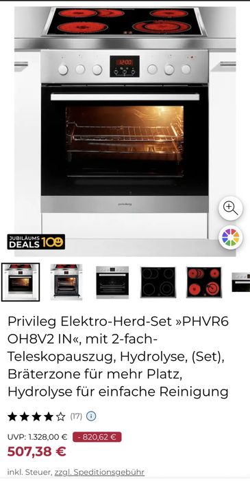 Zestaw do zabudowy piekarnik i płyta grzewcza Privileg