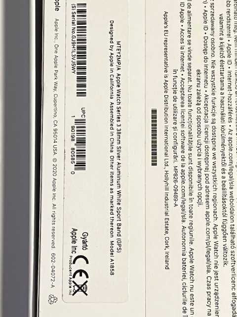 Apple Watch 3 [GPS + Cellular 38mm] - Silver Aluminium Case