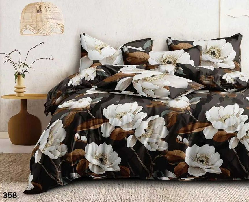 Pościel 160x200 satyna bawełniana z prześcieradłem