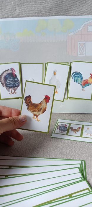 Układanka lewopolkulowa zwierzęta gospodarskie farma