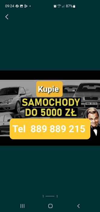 Skup aut sprawnych i uszkodzonych .Bez opłat.