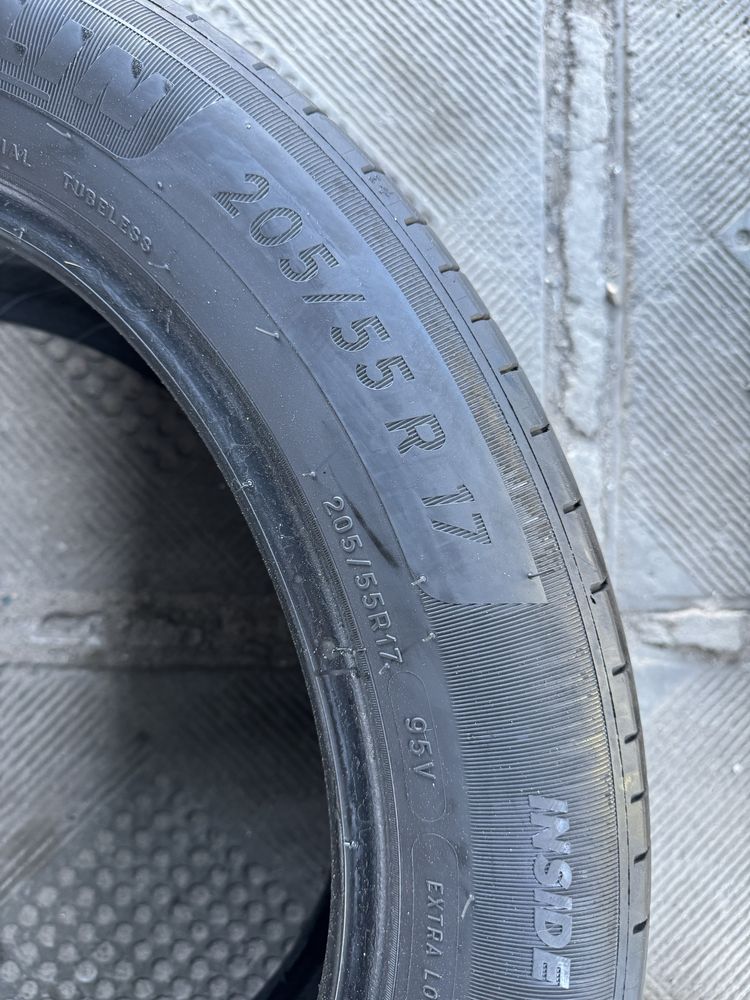 205/55R17-2шт Michelin оригінал із Німеччини 7мм в наявності!