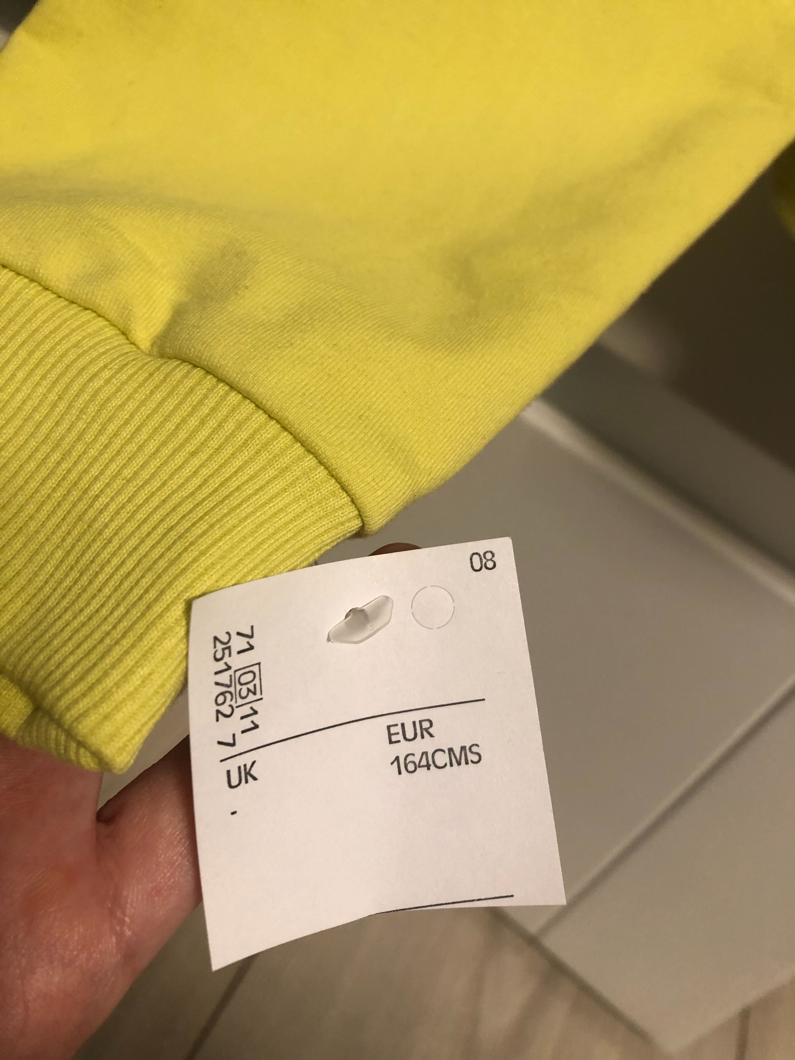 GUESS nowa bluza limonka dziewczynka 158-164