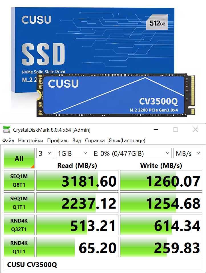 SSD M2 NVME Hiksemi Fanxiang Netac CUSU 512Gb 1Tb 2Tb (Нові)