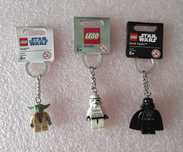 Porta-chaves LEGO Star Wars Yoda Stormtrooper Darth Vader Novos