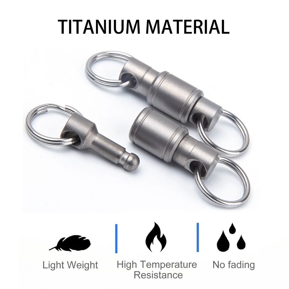 EDC ‼️ Карабін/брелок з титану. Швидкозйомний