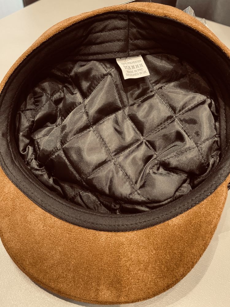 Czapka z daszkiem uniwersalna czapka kapitana kolor brazowy L/XL