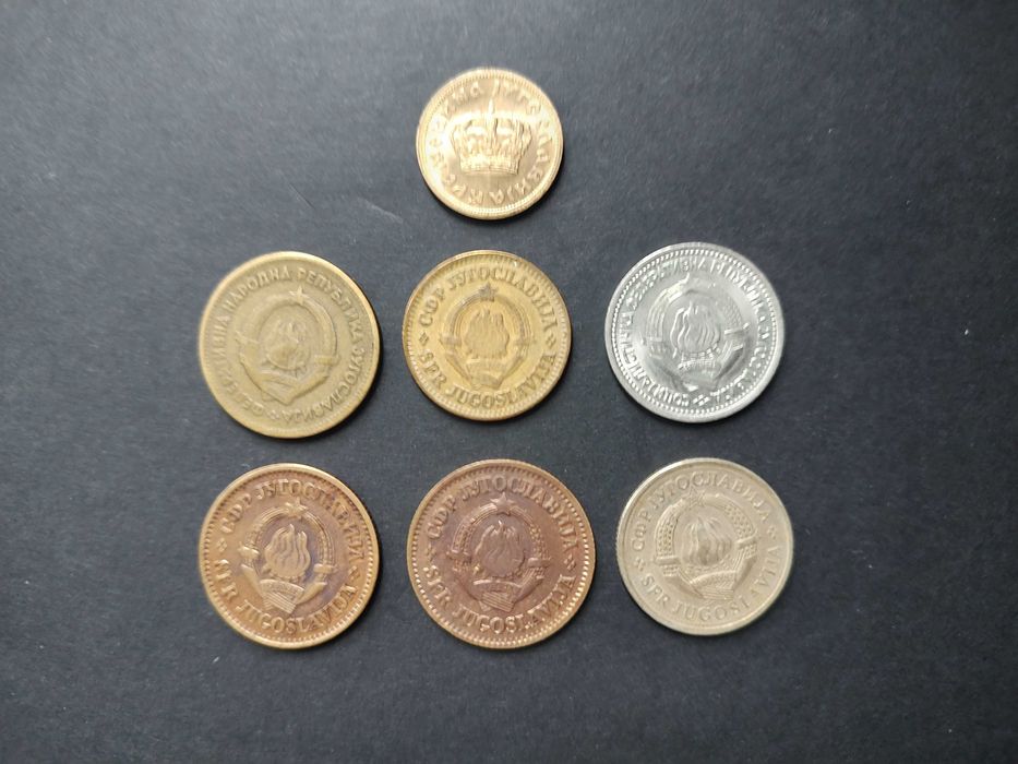 Монети Югославії, Молдови та Придністровья.