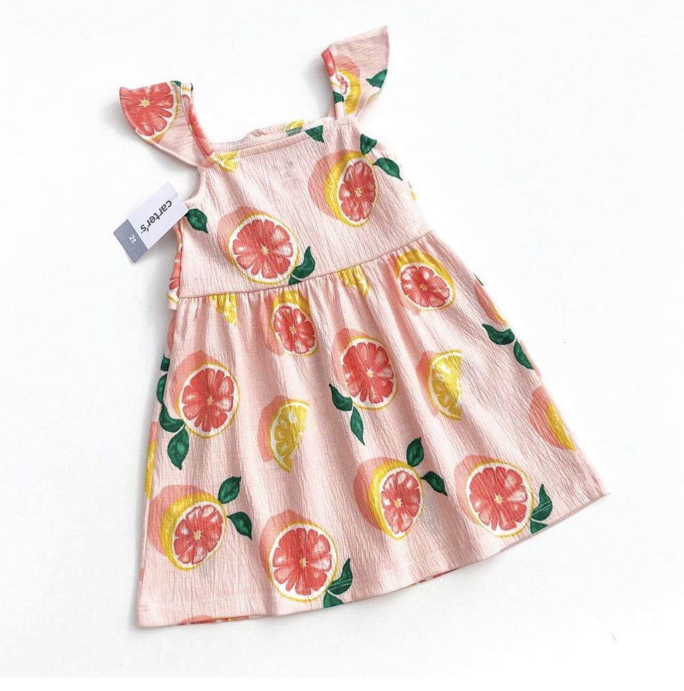 Сарафан Carters  з грейпфрутами плаття сукня літня 3 та 4 рочки