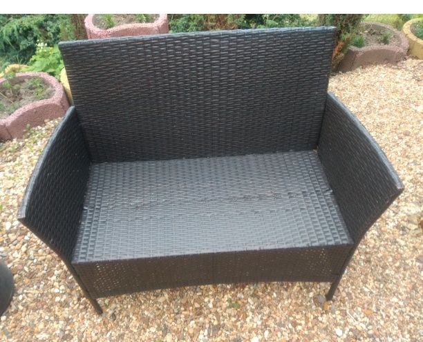 Sofa aluminiowa technoratanowa