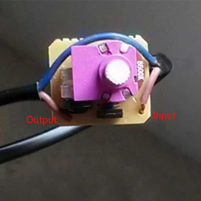 Dimmer, reostato regulador potencia 230V