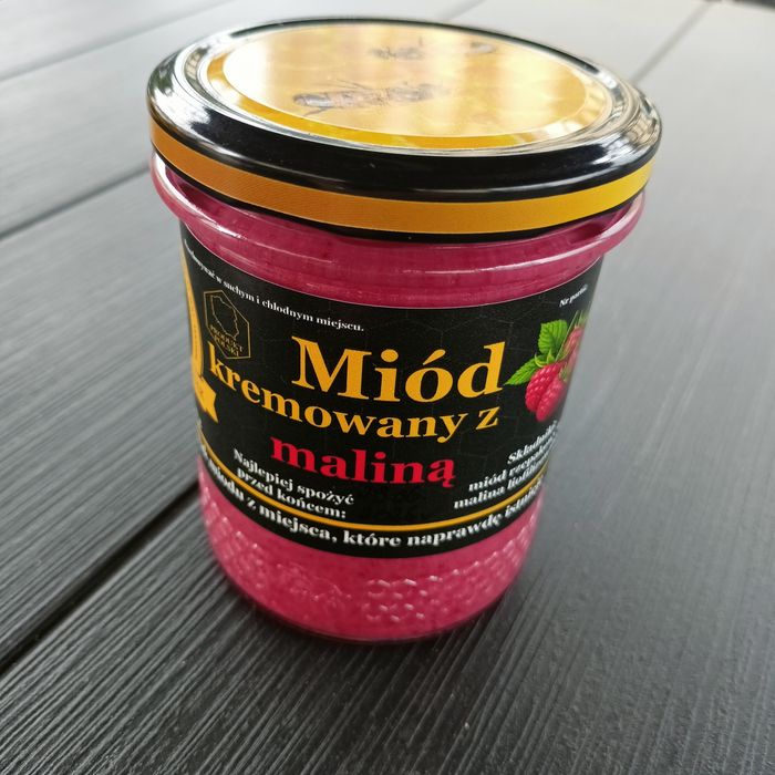 Miód z malina kremowany