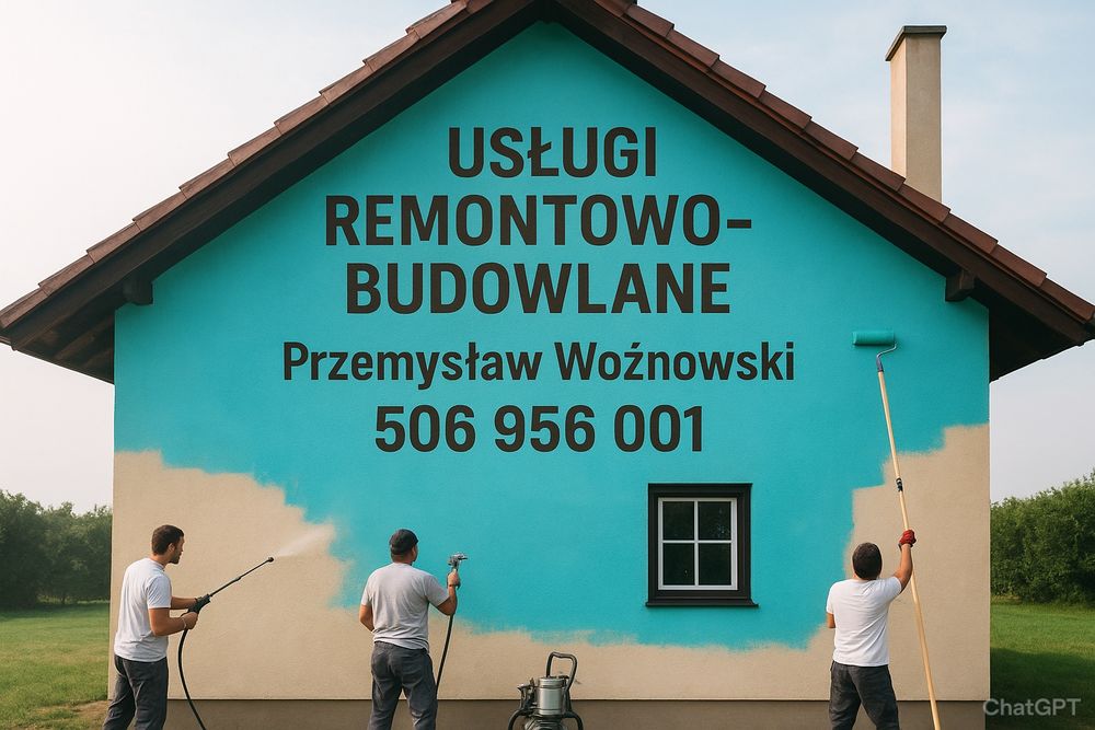 Usługi Remontowo-Budowlane, Mycie elewacji, dachów, malowanie