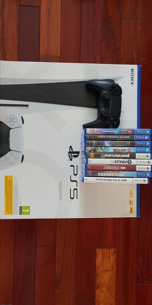 PlayStation 5 PS5 2 pady 9 gier