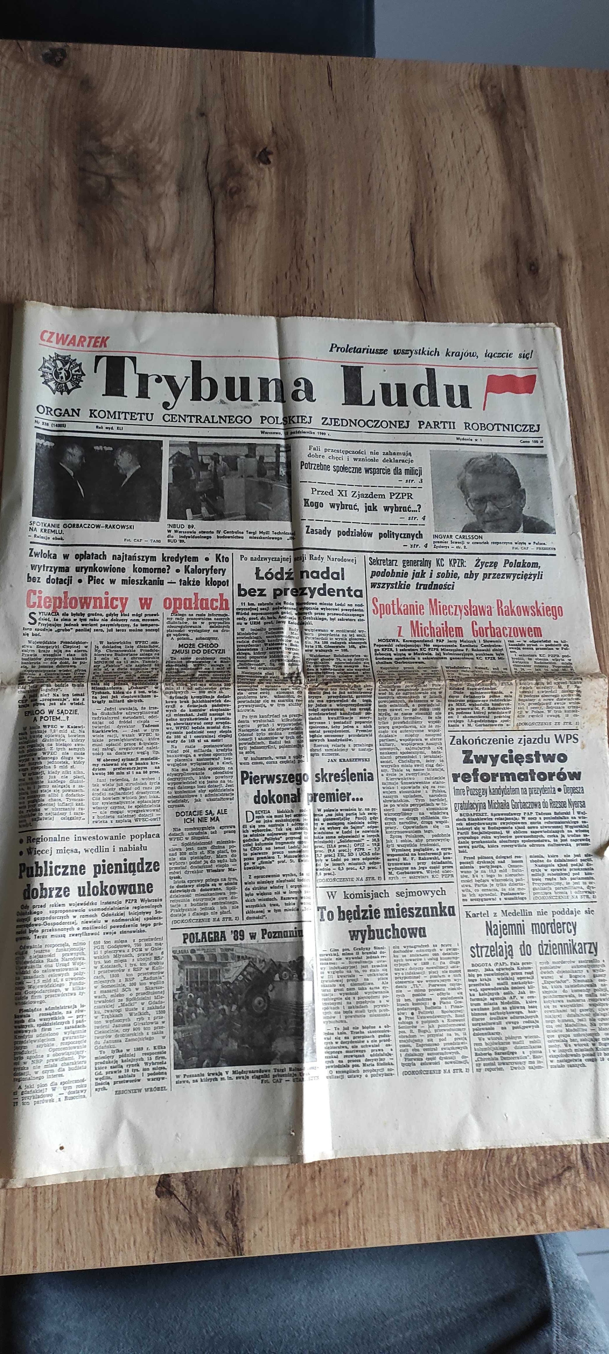 Trybuna Ludu 12 października 1989