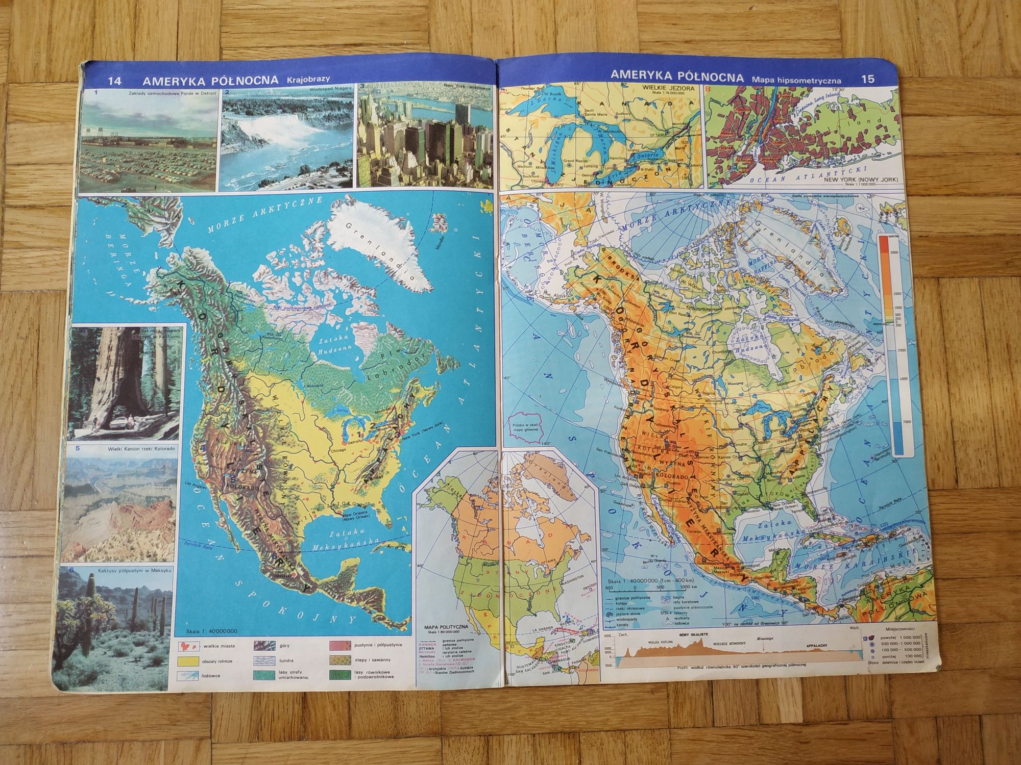 Atlas geograficzny Poznajemy kontynenty, stare mapy