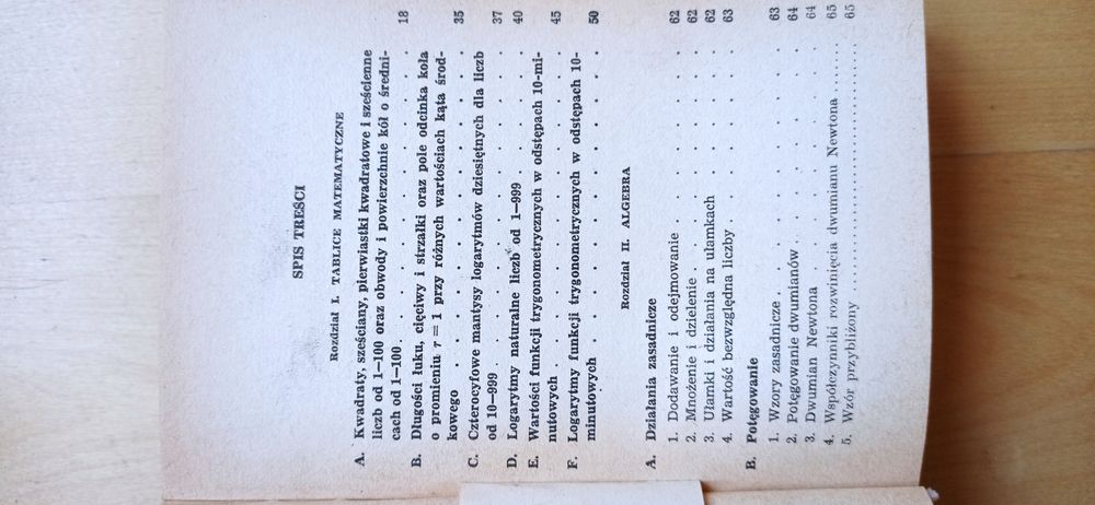 Książka matematyka wzory definicje tablice
