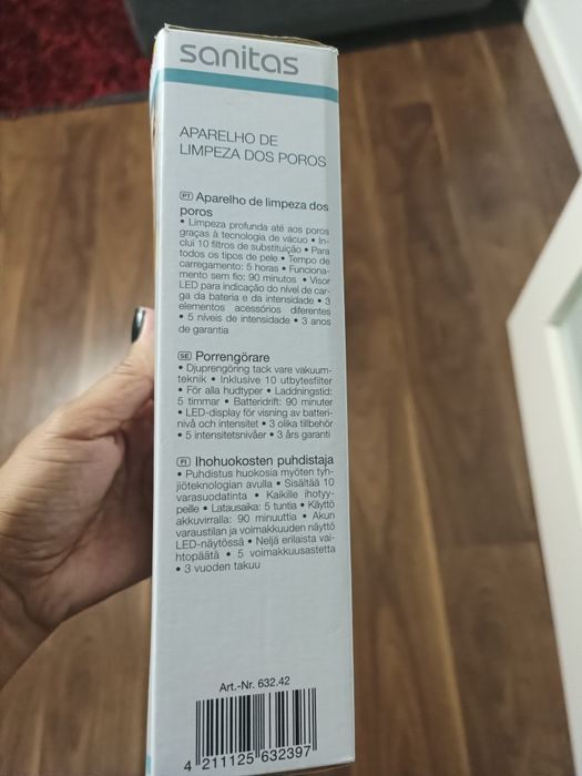 Aparelho de limpeza de poros novo