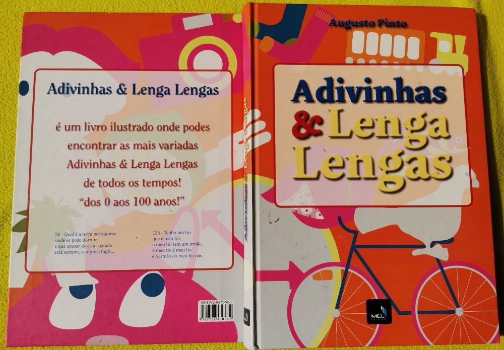 Livro Infantil - Adivinhas e Lenga Lengas - Augusto Pinto