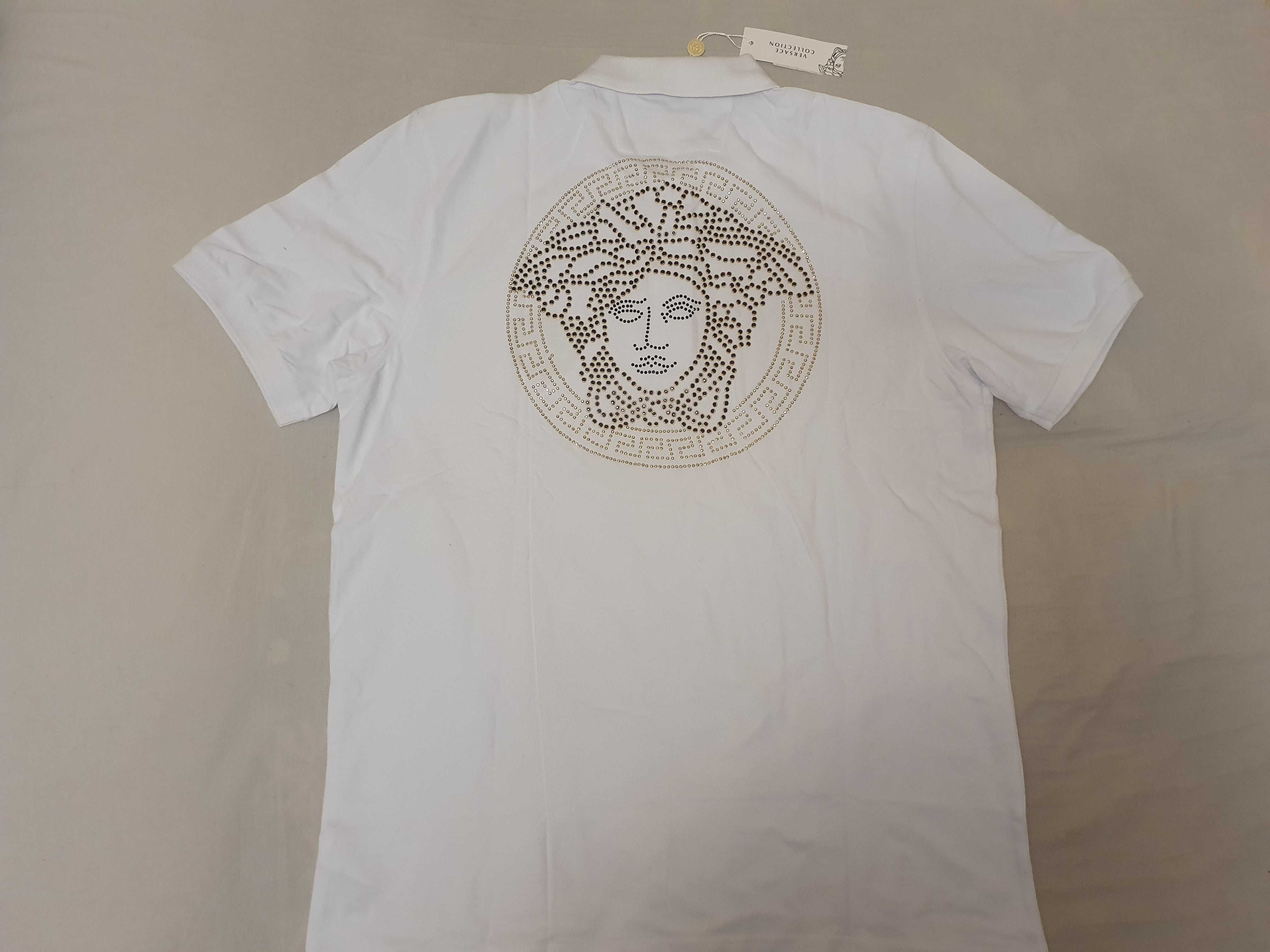NOWA prestiżowa koszulka męska polówka Versace XXL XXXL t-shirt