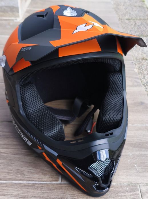 NOWY Kask cross okulary gogle  na rower hulajnogę Uchoose rozmiar L