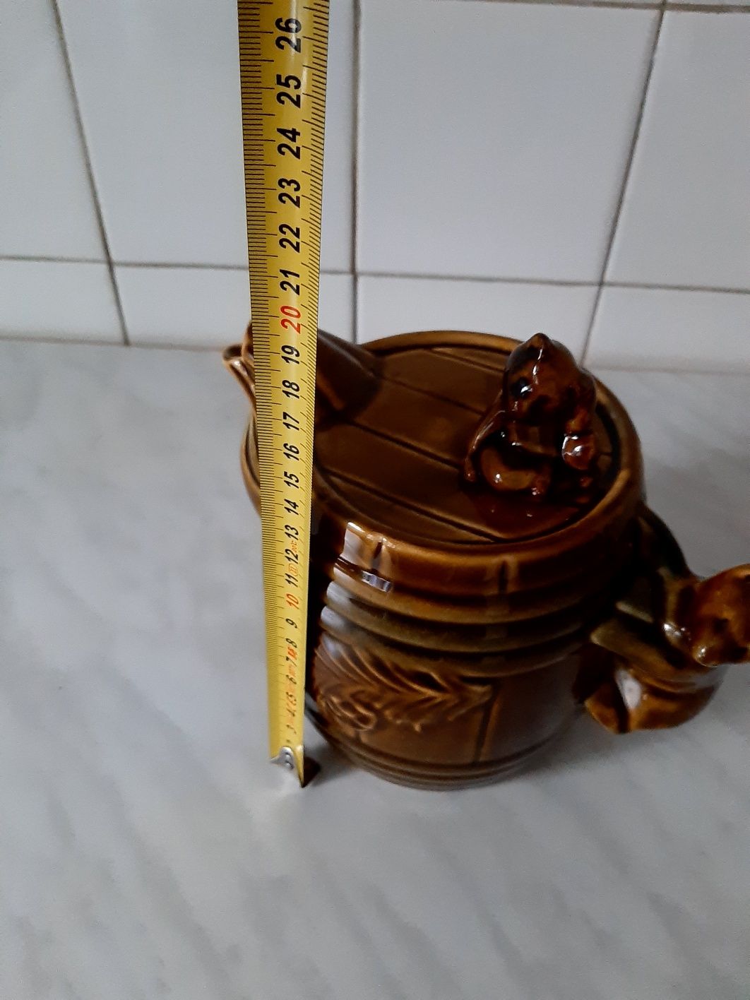 Продам Медовница мишки с бочонок меда Майолика