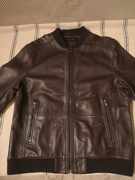 Kurtka ZARA Man, skóra, rozmiar XL, nowa.
