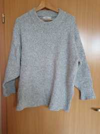 Damski sweter oversize Zara szary S