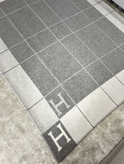 Плед Hermes серый