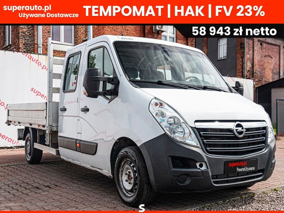 Opel Movano Zabudowa Brygadowa + Skrzynia Otwarta 2.3 130KM  7os !! Tempomat !! Hak !! Klimatyzacja !!